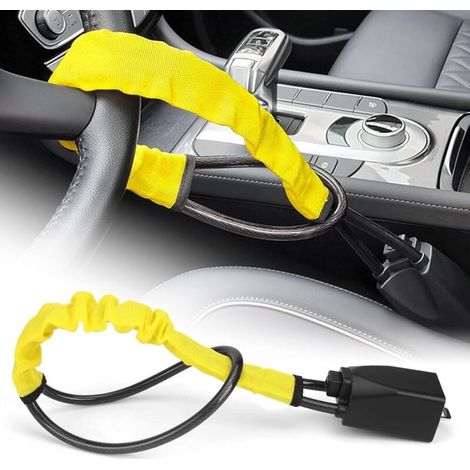 Antivol Voiture Ajustable – Câble En Acier Et Abs – Système De Verrouillage Avec 3 Clés – Pour Voitures, Camions, Suv, Fourgonnettes