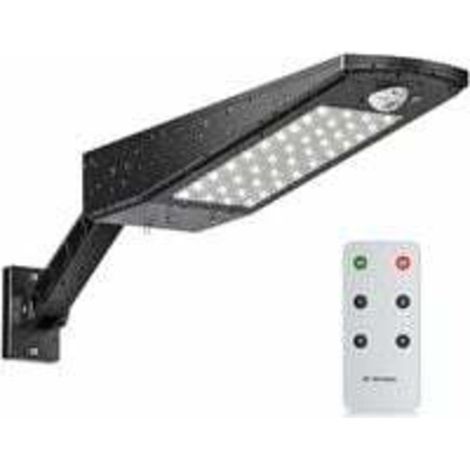 Lampe Solaire Extérieure Led Avec Support Réglable – 3000lm – Batterie Lithium 4500mah – Ip65 Étanche Pour Tous Climats