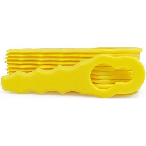 Lames De Rechange Pour Coupe-bordure Ryobi, Têtes De Lame Double Dentelée (boîte De 80 Pièces Jaune) Accessoire Pour Coupe-bordure