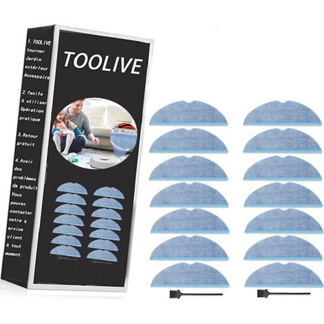 Lot De 14 Pièces Serpillère De Rechange Pour Roborock S8/s7/s7 Plus/s7 Maxv/ S7 Maxv Plus/ S7 Maxv Ultra /s7 Pro Ultra Aspirateur,accessoires Pour Lingettes En Microfibre-toolive