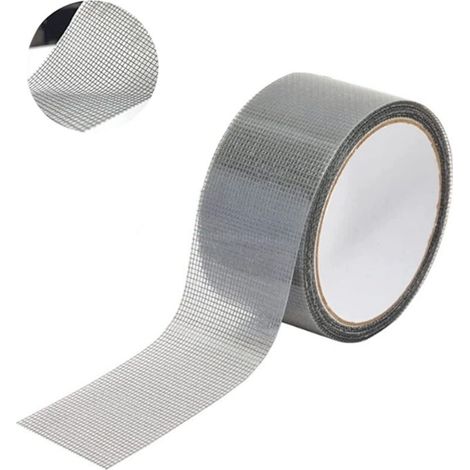Ruban Adhésif Moustiquaire Pour Fenêtres 5cm X 200cm – Fibre De Verre Imperméable – Répare Petits Trous Et Fissures – Résistant Aux Intempéries