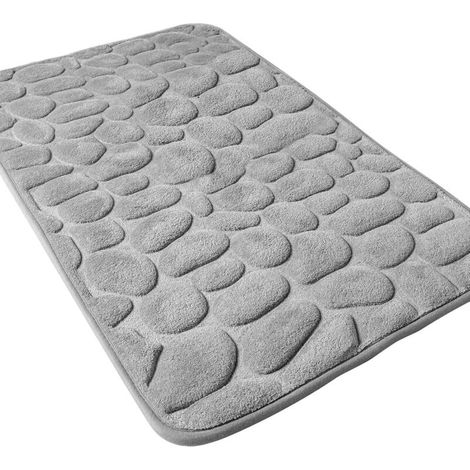 Tapis De Bain Antidérapant En Mousse À Mémoire De Forme 40 X 60 Cm – Ultra Absorbant Et Séchage Rapide – Support Sbr Antidérapant - Bain 40 X
