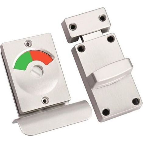 Serrure De Porte De Toilette Avec Pièces De Rechange De Voyant Rouge Et Vert Indiquant La Serrure De Loquet D'Acier Inoxydable De Toilette