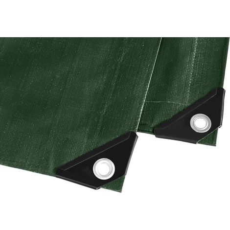 Bâche Épaisse Ultra Résistante , Multifonctions 180 G/m², 2x4m, Abri, Toile De Protection - Étanche, Bâche En Toile - Couverture Étanche D'Extérieur Camion, Meuble De Jardin, Bois - Vert