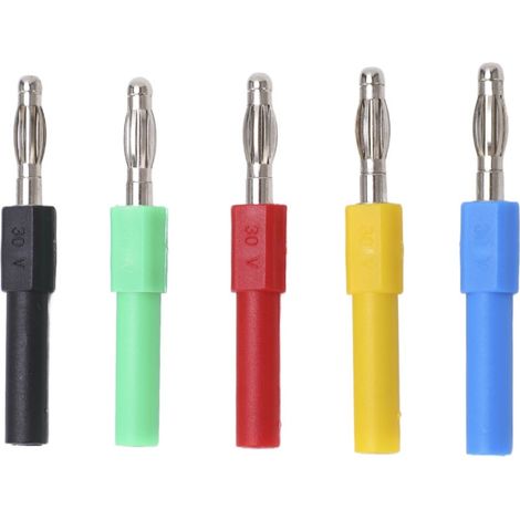 Connecteur Fiche Banane 5 Pièces/ensemble J.20012, Adaptateur 4mm Mâle À 2mm Femelle Pour Multimètre