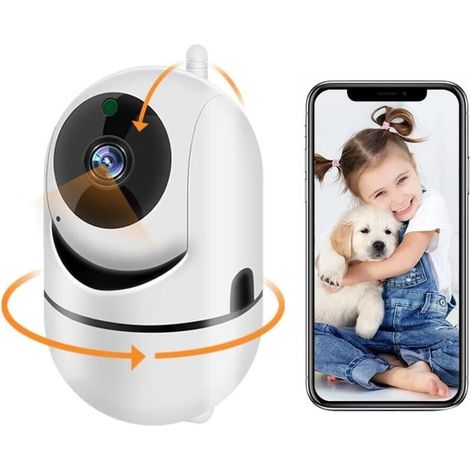 Caméra De Surveillance Wifi Intérieure 1080p – Vision Nocturne Jusqu'à 10m – Détection De Mouvement – Communication Audio À Distance