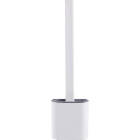 Brosse Wc En Silicone Antibactérienne À Séchage Rapide – Tête Souple Pour Nettoyage En Profondeur – Manche Long Antidérapant – Crochets Muraux Inclus