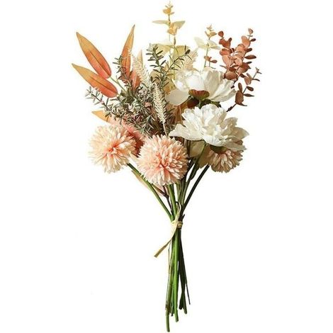 Fleurs Artificis Faux Soie Bouquet De Fleurs Pour Maison Arrangement Mariage Fête Centres De Table Décoration (champagne)