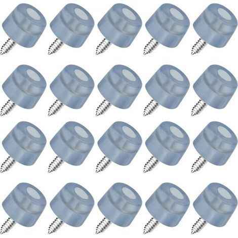 20 Pcs Pieds De Chaise En Caoutchouc À Visser 20 18 14mm Antidérapant Pour Meubles Protection Anti-vibration Avec Vis Pour Meubles Armoires Bureaux Tables Canapés