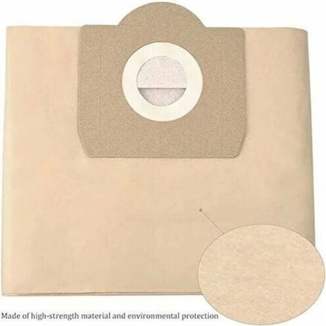 Sacs Aspirateur Pour Karcher 6.959-130.0 Wd3 Wd3p Mv3 Sacs Filtrants En Papier De Rechange Pour Aspirateur Wet & Dry, Sac Pour Karcher Wd3 Premium Accessoires Pièces Détachées（5 Lots）