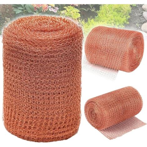 Filet Cuivre Anti Limace Et Escargots 12,7cm X 6m Double Grillage Anti Rongeur Barriere Protection Jardin Poulailler Cuivre Copper Mesh Piege Anti Limace Escargot Souris Rat Oiseaux