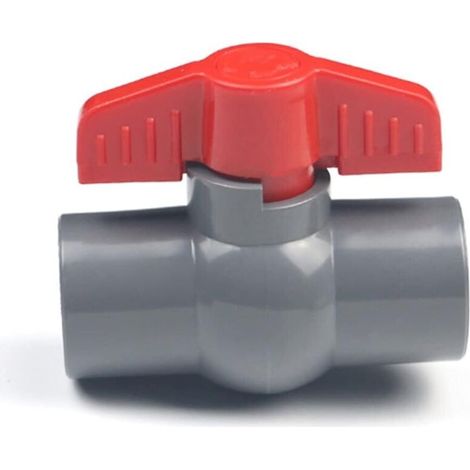 Vanne À Boisseau Sphérique En Pvc, Valve En Plastique U-pvc, Connecteurs Droits Pour Contrôle Et Arrêt Du Débit Raccord Pour Circuit D'Arrosage (φ32 Mm)
