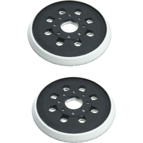 Lot De 2 Patins De Ponceuse De Rechange À 8 Trous De 12,7 Cm, Compatibles Avec Bosch Gex 125-1 Ae, Pex 220 A, Pex 220 Ae