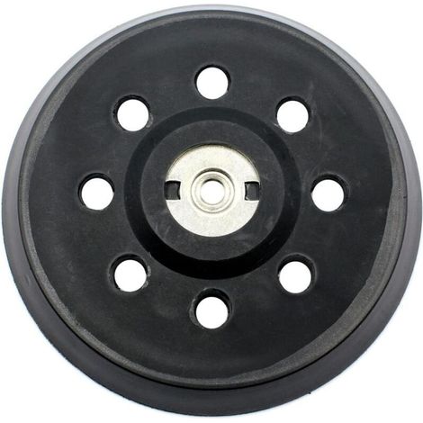Plateau De Poncage, 125mm Plateau De Ponçage, Plateau Pour Metabo Sxe 325 Intec 425 Turbotec 631220000 (noir)