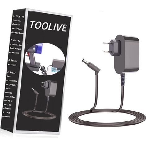 Chargeur 26,1v 780ma Pour Aspirateurs Dyson Animal V6 V7 V8 – Alimentation Sécurisée Pour Modèles Dc58 Dc59 Dc60 Dc61 Dc62 Dc74 – 2m Câble