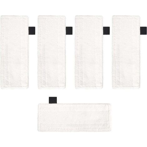 Lot De 5 Tampons En Microfibre Lavables – Compatibles Nettoyeurs Vapeur Karcher Easyfix Sc2 Sc3 Sc4 Sc5 – Efficacité Sur Sols Variés