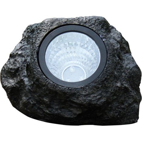 Lampe De Pierre De Simulation Extérieure De Lumière De Pelouse À Led À Énergie Solaire Étanche