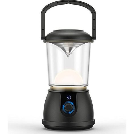 Lampe Camping Rechargeable Led Puissante - 10000mah, Dimmable, 5 Modes D'Éclairage - Étanche - Portable Pour Camping, Bricolage, Pêche, Garage, Cave