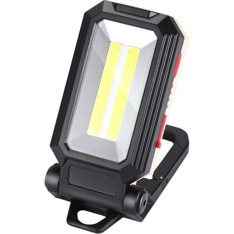 Lampe De Travail Rechargeable 2000 Lm – Base Magnétique – 4 Modes D'Éclairage – Autonomie Jusqu'à 3,5 Heures – Lampe D'Atelier Led