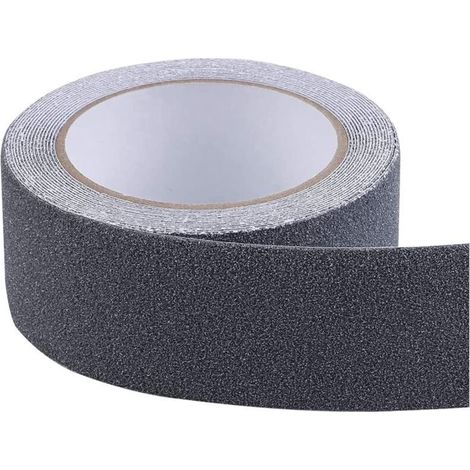 Bande Antidérapante Adhésive, Forte Adhésif, Ruban Autocollant Anti-dérapante, Pour Intérieur Et Extérieur, Pour La Sécurité Au Travail Et La Maison. Bande Sécurité, 5 Cm X 5 M,noir
