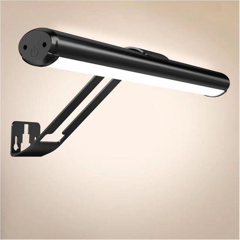 Lampe Murale Sans Fil Rechargeable,4500mah Eclairage Tableau Led Sans Fil À Télécommande, 32cm Appliques Pour Tableaux Et Vitrines Type-c, Lampe Tableau Pour La Fresque Les [classe Énergétique