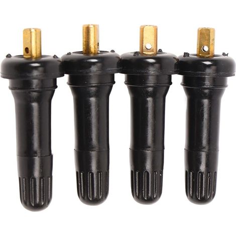 Tige De Valve De Pneu Étanche Pour Capteur De Pression Ford – Caoutchouc Durable – Lot De 4 Pièces – Installation Facile Sans Outil