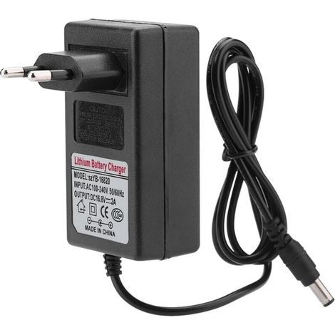 Ac100-240v Dc 16.8v 2a Adaptateur Secteur De Remplacement Chargeur De Batterie Au Lithium-ion Charge Sûre Ue