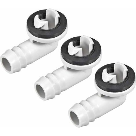 Connecteur Coude Pour Climatiseur – Raccord De Drainage 15mm – Plastique Durable – Lot De 3 Pièces Pour Évacuation Condensat