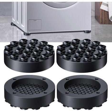 Lot De 4 Amortisseurs De Vibrations Pour Machine À Laver - Tapis Antidérapant Pour Machine À Laver - Tapis Anti-vibrations - Tapis Antidérapant Pour Machine À Laver