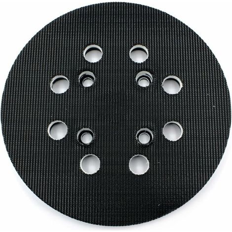 Plateau De Ponçage 125 Mm – Dureté Moyenne – 8 Trous Pour Ponceuses Bosch Pex 300/400 Ae Et Advanced Orbit 18