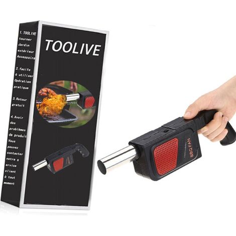 Souffleur Ventilateur Soufflet Allume Feu Barbecue, Charbon Portable Poche Électrique Bbq D'Air Pour Pique-nique Camping En Plein Air Cuisson Outils Portatif L'Outilr