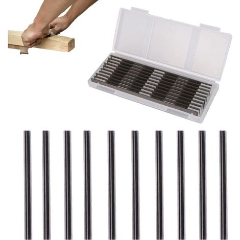 Lames Réversibles Raboteuse 82mm Rabot Electrique Lame 82x5.5x1.2mm Lames De Rabot For Travail Du Bois Power Tool Pièces 10 Pcs