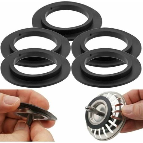 Lot De 5 Joints En Caoutchouc Pour Bouchon D'Évier – Diamètre 32mm – Résistant À La Corrosion – Compatible Avec Filtres À Panier 78-83mm