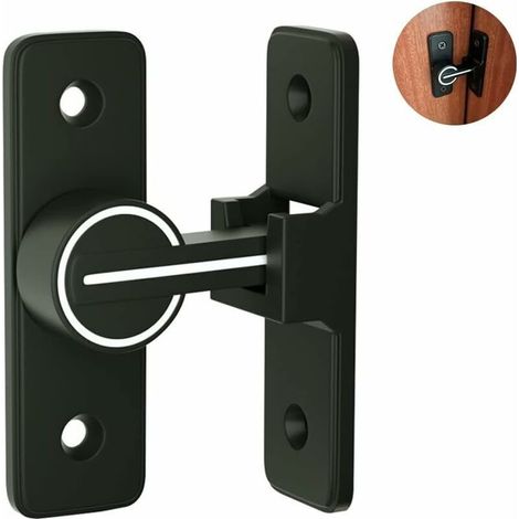 Serrure De Porte Coulissante Intérieure Éclairée – Alliage De Zinc Résistant À La Rouille – Antivol Pour Sécurité Renforcée – Installation Facile