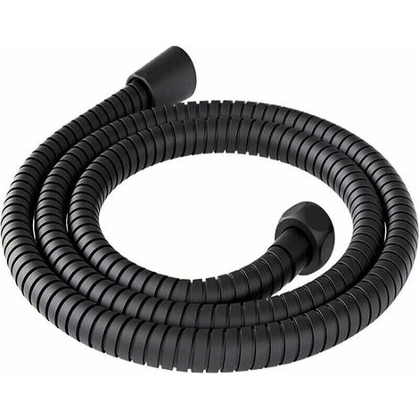 Tuyau De Douche 200 Cm Universel En Acier Inoxydable Anti-torsion Anti-corrosion Tuyau Douche 2 M Flexible Douche Flexible De Douche Flexible Pour Douche Câble Douche Universel Noir