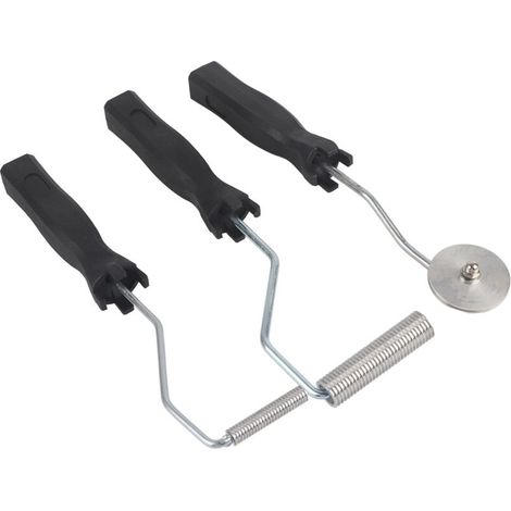 Kit De Rouleau De Stratification D'Outil De Pagaie De Bulle De Fibre De Verre D'Alliage D'Aluminium De 3 Pièces/ensemble Pour Le Moule De Frp (dent De Scie)