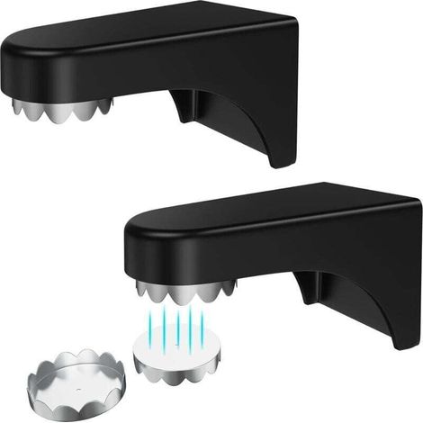 2 Pièces Porte Savon Aimanté, Porte Savon Mural Pour Salle De Bain, Porte Savon Magnetique Sans Perçage, Support Savon Noirs Avec 2 Couvercles