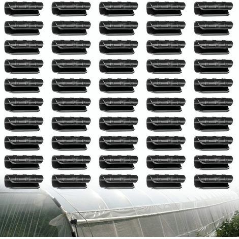 Serre Clips,pinces À Tuyau Pour La Fixation Des Housses Au Jardin Serres,des Films,des Plantes,50pcs 20mm