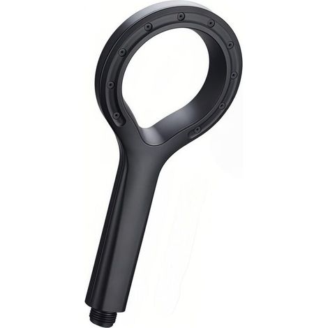 Douchette À Main Haute Pression À Économie D'Eau Avec Pulvérisateur À Brouillard Polymère, Pommeau De Douche Simple À Anneau Étoilé (noir)