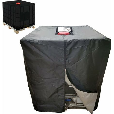 Bâche Réservoir D'Eau Ibc 600 L Couverture Container Citerne Eau Pluie Avec Fermeture Éclair Coupe-vent Anti-uv Résistant À La Déchirure