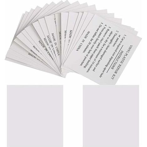 Lot De 50 Patchs De Réparation 5,5 X 6,5 Cm – Rustines Transparentes Pour Piscines, Matelas, Bouées – Solution Durable Et Étanche