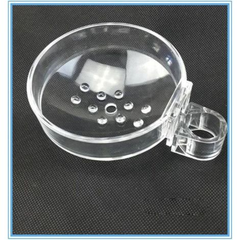 Transparent Abs Porte-savon De Salle De Pain Pour Barre De Douche ,rond,diamètre 22mm