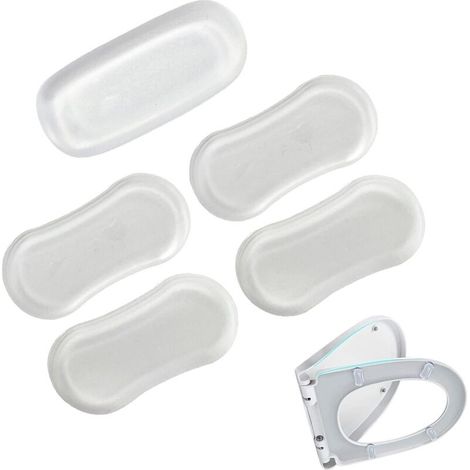 Tampon Pour Siège De Toilette - 8 Pièces De Caoutchouc Universel, Adhésif Pour Siège De Toilette, Pour La Maison, L'Hôtel, Le Restaurant, Kit De Remplacement De Siège De Toilette