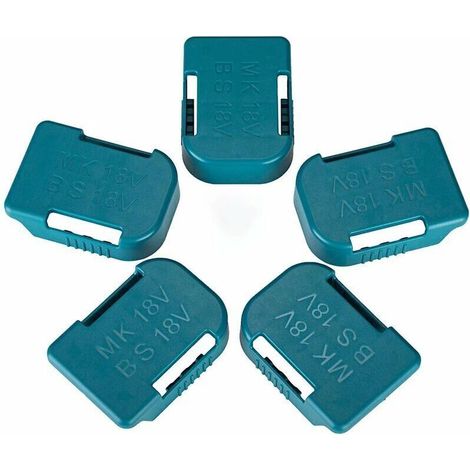 Lot De 5 Supports De Batterie Makita 18v Et Bosch 18v – Fixation Murale – Plastique Abs – Compatible Avec Bl1830 Bl1840 Bl1850 Bl1860 Bat609 Bat622