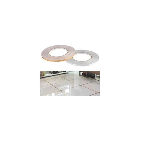 Ruban Anti-moisissure Pour Carreaux De Céramique, 50 Mètres D'Autocollant Imperméable À L'Eau De Joint D'Étanchéité De Bande De Bande De Joint De Beauté De Carrelage Au Sol (argent, 5mm)