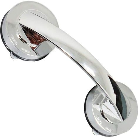 Poignée De Porte À Ventouse, Réfrigérateur Poignée De Porte De Salle De Bain,bec De Cane,solide Et Exquis,parfait Pour Salle De Bain (argent)