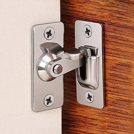 Loqueteau En Acier Inoxydable 304 – Angle Droit 90° – Pour Portes En Bois – Installation Facile – Sécurise Portes Et Fenêtres