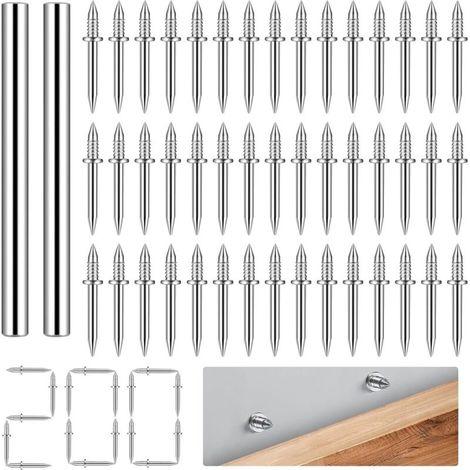 Clous À Double Tête 200 Pcs – Métal Galvanisé – Pour Plinthes Et Meubles – Fixation Durable Sans Couture