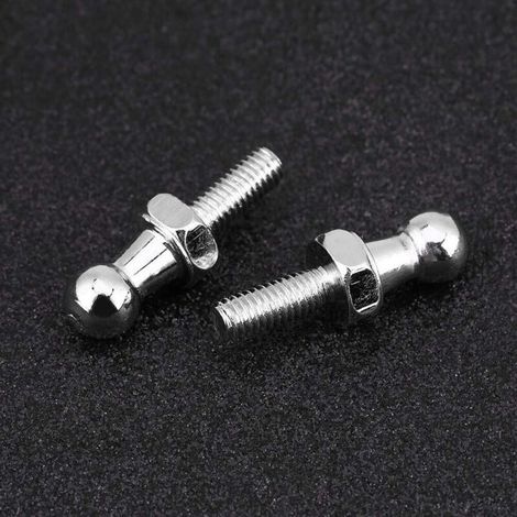 Rotule Vérin Coffre, 2 Pièces Voiture En Boule De Goujon Boulon M6 Kit Stips Pour Voiture M6 Pour Vérins À Gaz Bouchon À Extrémité Sphérique Verin À Gaz 600n Boulon