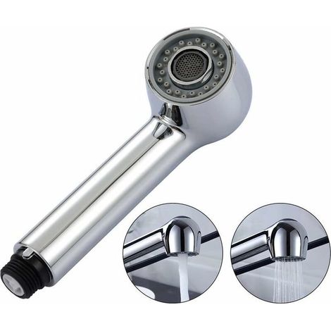Douchette, Robinet Télescopique, Évier De Cuisine, 2 Types De Douchette À Jet, Robinet De Lavabo De Remplacement Pour Wc, Pomme De Douche Universelle Galvanoplastie